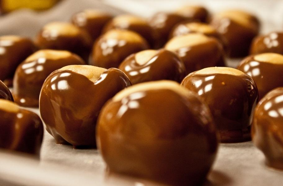 Coconut Valentines Day Buckeyes