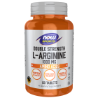 NOW Foods L-Arginine 1000 mg, Double Strength - 60 Tablets