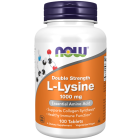 NOW Foods L-Lysine, Double Strength 1000 mg - 100 Tablets