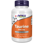 NOW Foods Taurine 500 mg - 100 Veg Capsules