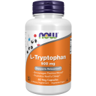 NOW Foods L-Tryptophan 500 mg - 60 Veg Capsules