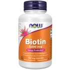 NOW Foods Biotin 5,000 mcg - 120 Veg Capsules