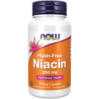 NOW Foods Flush-Free Niacin 250 mg - 90 Veg Capsules