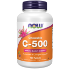 NOW Foods Vitamin C-500 Cherry Chewable - 100 Tablets