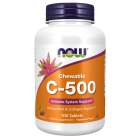 NOW Foods Vitamin C-500 Cherry Chewable - 100 Tablets