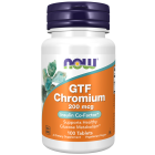 NOW Foods GTF Chromium 200 mcg Yeast Free - 100 Tablets