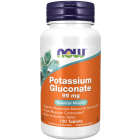 NOW Foods Potassium Gluconate 99 mg Vegetarian - 100 Tablets