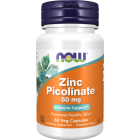 NOW Foods Zinc Picolinate 50 mg - 60 Veg Capsules