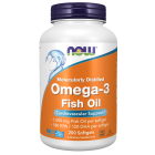 NOW Foods Omega-3 Fish Oil, Molecularly Distilled - 200 Softgels