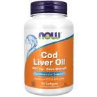 NOW Foods Cod Liver Oil, Extra Strength 1,000 mg - 90 Softgels