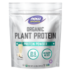 NOW Foods Plant Protein, Organic Creamy Vanilla Powder - 1.2 lbs.