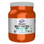 NOW Foods Whey Protein, Organic Unflavored Powder - 1 lb.