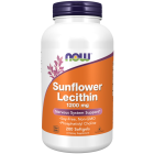 NOW Foods Sunflower Lecithin 1200 mg Soy-Free, Non-GMO - 200 Softgels