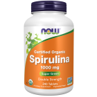NOW Foods Spirulina Double Strength, 1000 mg Organic - 240 Tablets
