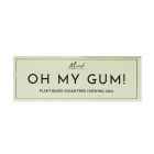 Oh My Gum Plant Based Chewing Gum Mint - Front view