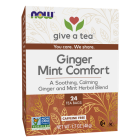 NOW Foods Ginger Mint Comfort Tea - 24 Tea Bags