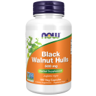 NOW Foods Black Walnut Hulls 500 mg - 100 Veg Capsules