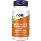 NOW Foods Echinacea & Goldenseal Root - 100 Veg Capsules