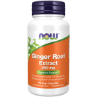 NOW Foods Ginger Root Extract 250 mg - 90 Veg Capsules