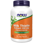 NOW Foods Milk Thistle Extract 150 mg Silymarin (120 mg) - 120 Veg Capsules