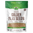 NOW Foods Golden Flax Seeds, Organic - 32 oz.