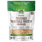 NOW Foods Textured Vegetable Protein Crumbles, Organic - 8 oz.