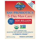 Garden of Life RAW Probiotics 5-Day Max Care Powder, Banana Flavor, 2.4 oz.