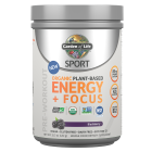 Garden of Life SPORT Organic Plant-Based Energy + Focus, Blackberry Flavor, 15.3 oz.