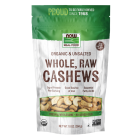 NOW Foods Cashews, Organic, Whole, Raw & Unsalted - 10 oz.