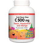 Natural Factors Vitamin C Peach, Passionfruit, Mango Chewable Wafers, 90 Wafers