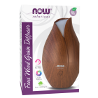 NOW Foods Ultrasonic Faux Wood Grain Essential Oil Diffuser