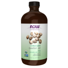 NOW Foods Castor Oil in Glass Bottle, Organic - 16 fl. oz.