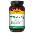 Country Life Vitamin D3 1000 IU, 200 Softgels