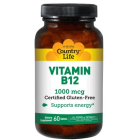 Country Life Vitamin B-12 1000 mcg, 60 Tablets