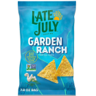 Late July Snacks Garden Ranch Tortilla Chips - Front view