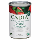 Cadia No Salt Added Diced Tomatoes - Front view