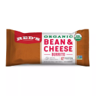 Red's Frozen Organic Bean Rice & Cheese Burrito - Front view