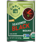 Cadia Canned Seasoned Organic Black Beans - Front view