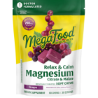 MegaFood Relax + Calm Magnesium Soft Chews Grape Flavor - Front view