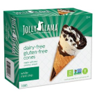 Jolly Llama White Mint Chip Cones - Front view
