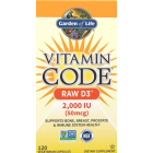 Garden of Life Vitamin Code Raw D3 2000 IU, 120 Capsules