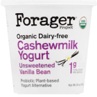 Forager Cashewmilk Yogurt Unsweetened Vanilla Bean - Main