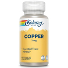 Solaray Copper 2 MG, 100 Vegetarian Capsules