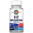 KAL B-12 Methylcobalamin 1000 mcg, 90 Raspberry ActivMelt Tablets