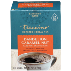 Teeccino Dandelion Caramel Nut Roasted Herbal Tea, 10 Tea Bags