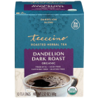 Teeccino Dandelion Dark Roast Herbal Tea, 10 Tea Bags