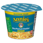 Annie's Gluten Free Rice Pasta & Cheddar Microwavable Mac & Cheese Cup, 2.01 oz.