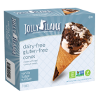 Jolly Llama Dairy Free Vanilla Fudge Sundae Ice Cream Cone