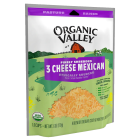 Organic Valley Finely Shredded 3 Cheese Mexican - Front view