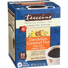 Teeccino Dandelion Caramel Nut Roasted Herbal Tea, 10 Tea Bags